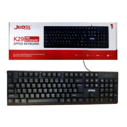 Jedel Keyboard K29 EN/AR Wired Black