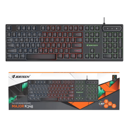 Jertech Keyboard K348 EN/AR Wired Gaming RGB