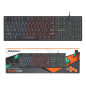 Jertech Keyboard K348 EN/AR Wired Gaming RGB
