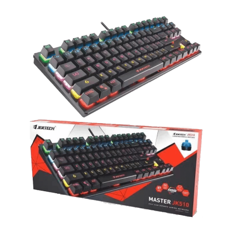 Jertech Keyboard JK510 EN Wired Gaming Mechanical RGB Black