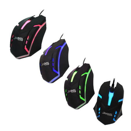 Jedel Mouse M66 Wired Gaming 1000 DPI 3 Buttons RGB Black