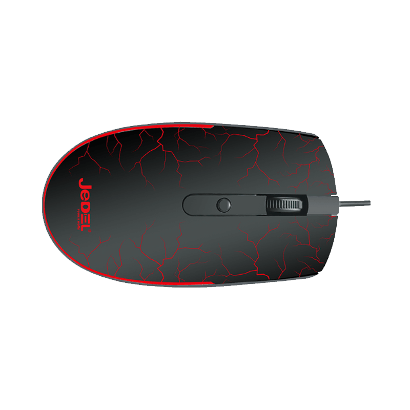 Jedel Mouse M81 Wired 1600 DPI 4 Buttons Rgb Black