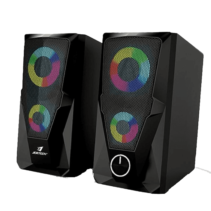 Jertech Speaker S6 USB, 3.5 RGB BLACK
