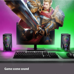 Jertech Speaker S6 USB, 3.5 RGB BLACK