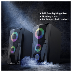 Jertech Speaker S6 USB, 3.5 RGB BLACK