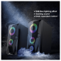 Jertech Speaker S6 USB, 3.5 RGB BLACK