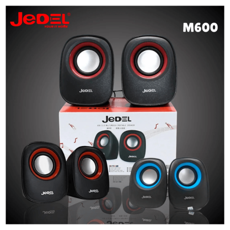 Jedel Speaker M600 USB, 3.5 BLACK/BLUE