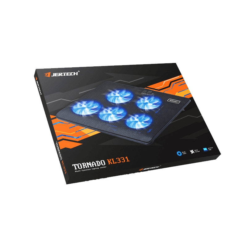 Jertech Stand Laptop KL331 Tornado 5 Cooling Fan