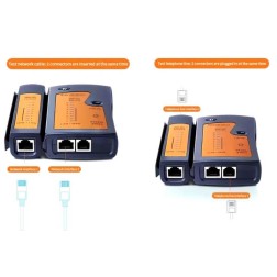 Board-X Network Cable Tester RJ45 RJ11 RJ12 Cat5 UTP LAN Cable Handheld