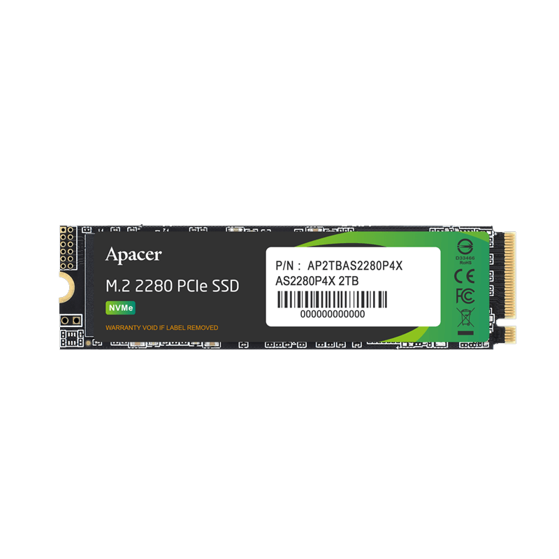 Apacer M.2 2Tb Nvme Pcie Ssd Gen3X4 AP2TBAS2280P4X-1 Apacer M.2 2Tb Nvme Pcie Ssd Gen3X4 AP2TBAS2280P4X-1