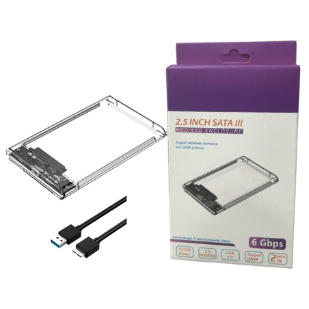 Board-x Hdd Enclosure Sata 2.5 inch USB 3.0 Transp
