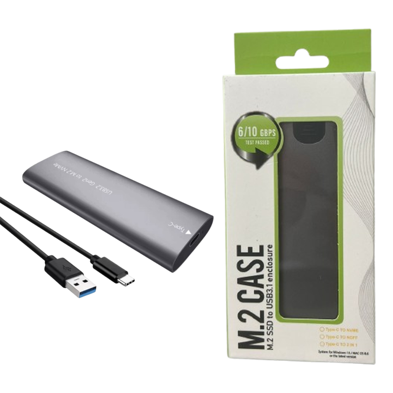 Board-x Hdd Enclosure M.2 Nvme USB to Usb-C Metal