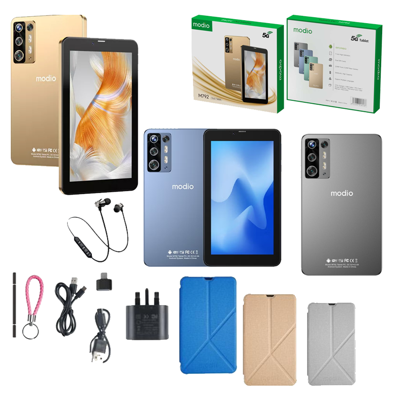 MODIO TABLET PC M792 7" 6Gb Ram 256Gb Storage Gold, Blue, Grey