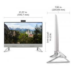 Dell All in one Inspiron 5410 DIM0157750 Intel Core i7 1255U 16Gb Memory 512Gb NVME Intel Iris Xe 23.3" Fhd Touchscreen Win 11