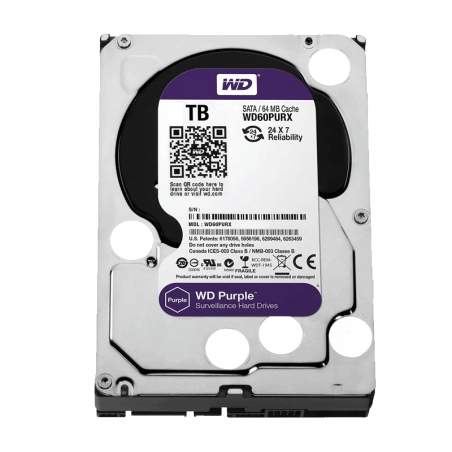 Wd 3.5 Inch 6Tb Internal Surveillance 64Mb 6Gb/S Purple WD62PURX-64B2MY0