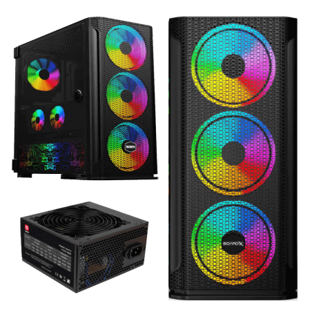 Board-X Case Bx1 Psu 950W Acylic Side Rainbow Fan