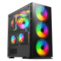 Board-X Case Bx6 Glass Acylic Side Rainbow Fan Board-X Case Bx6 Glass Acylic Side Rainbow Fan