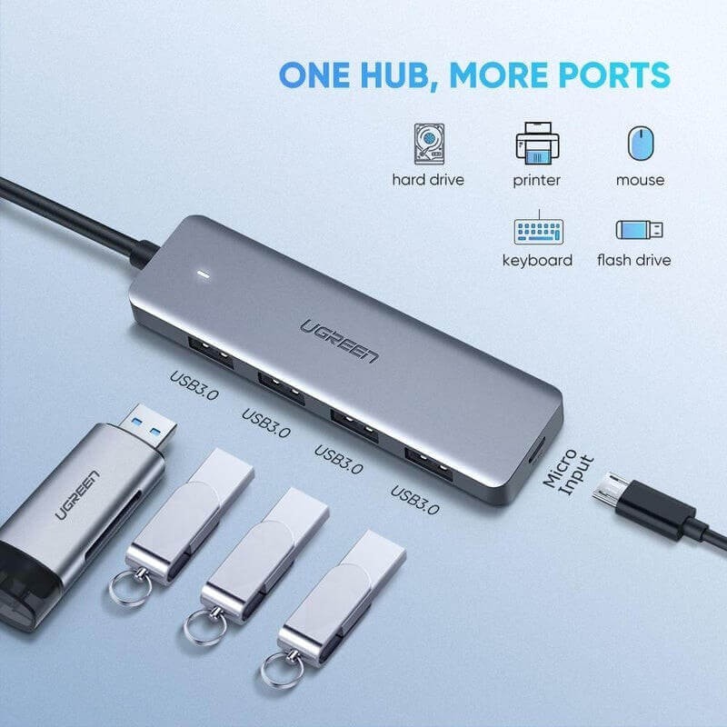 Ugreen Hub Usb-C To 4 Ports Usb 3.0 70336
