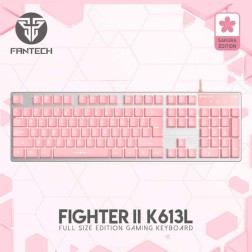 Fantech Keyboard K613L Fighter Ii Rgb Feel Mechanical Gaming Kb (Pink Sakura Edition)