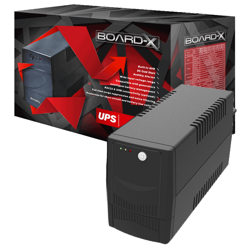 Board-X Ups Offline 850va 360W Internal Battery 1x 12v 7ah Board-X Ups Offline 850va 360W Internal Battery 1x 12v 7ah