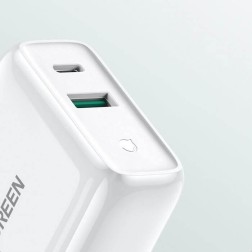 Ugreen Cell Phone Wall Charger 36W Dual Port Usb-A , Usb-C 60468