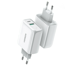 Ugreen Cell Phone Wall Charger 36W Dual Port Usb-A , Usb-C 60468