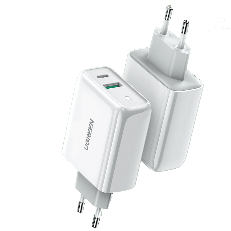 Ugreen Cell Phone Wall Charger 36W Dual Port Usb-A , Usb-C 60468 Ugreen Cell Phone Wall Charger 36W Dual Port Usb-A , Usb-C 60468