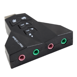 Board-X Sound Card Usb External 7.1 Channel 2 inputs