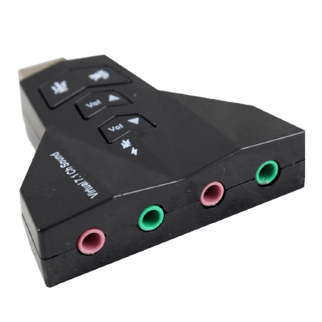 Board-X Sound Card Usb External 7.1 Channel 2 inputs