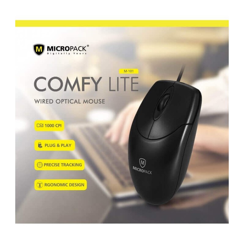 Micropack Mouse M-101 Comfy Lite Wired Office