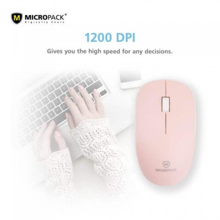 Micropack Mouse M-721W Speedy Slim Wireless Office Pink