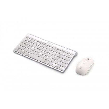 Micropack Keyboard & Mouse Km-218W Ifree Mini Elegant Wireless Combo (White-Silver)