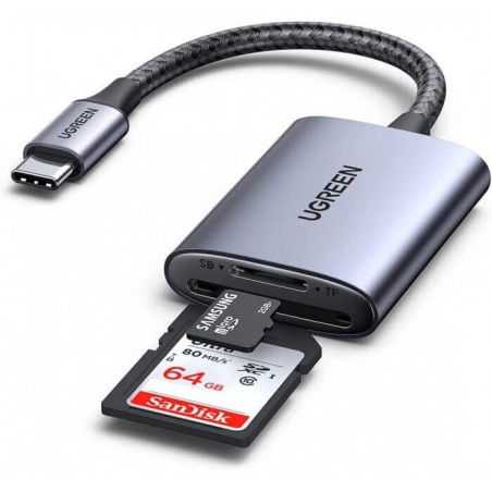 Ugreen Usb-C High Speed 2-In-1 Card R,A84:T84 Reader Cm401 - 80888