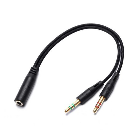 Board-x Audio Converter Line 2 Male To 1 Female Cord Two In One