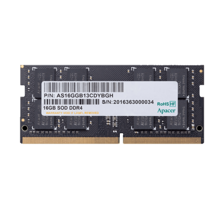 Apacer Memory Laptop 16Gb Ddr4 3200Mhz Sodimm Es.16G21.Gsh