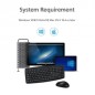 Micropack Keyboard & Mouse Km203W Black Wireless