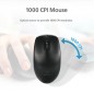 Micropack Keyboard & Mouse Km203W Black Wireless