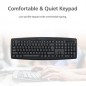 Micropack Keyboard & Mouse Km203W Black Wireless