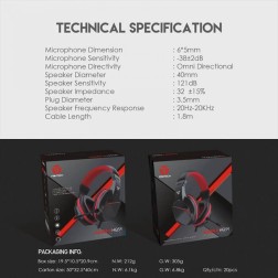 Fantech Headset Hq54 Mars Ii Gaming