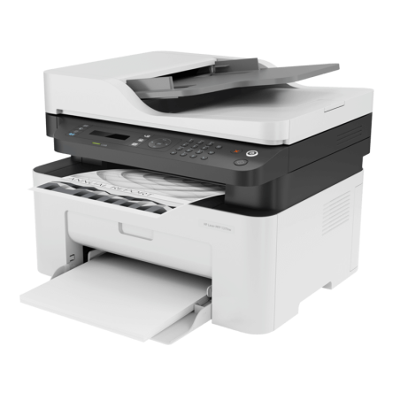 Hp Printer Laserjet Pro MFP137fnw 4 In 1 Black Usb, Network, Wifi, Fax 4ZB84A - W1106A