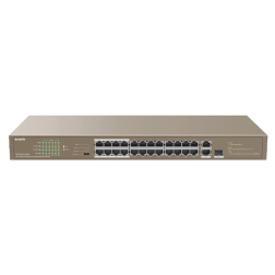 Tenda Switch Poe 24 Ports (24FE+2GE/1SFP) 10/100 Tef1126P-24-250W Unmanaged Rack