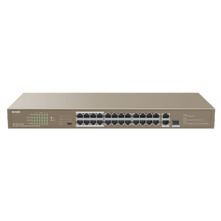 Tenda Switch Poe 24 Ports (24FE+2GE/1SFP) 10/100 Tef1126P-24-250W Unmanaged Rack