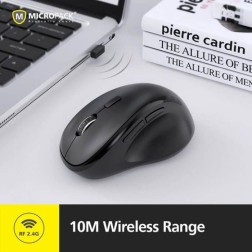 Micropack Mouse Mp-V01W Ergonomic Wireless Silent Switch (Black)