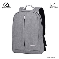 canvasartisan backpack L5-02 Light Gray, Durable, Water-Resistant & Light Weight