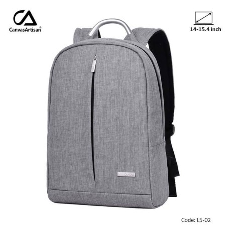 canvasartisan backpack L5-02 Light Gray, Durable, Water-Resistant & Light Weight