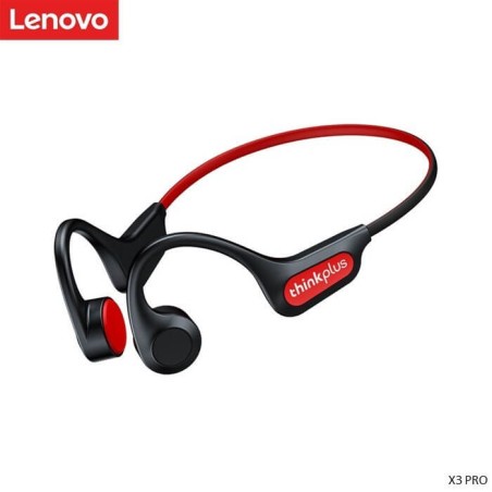 Lenovo Earphone Wireless Sports Bluetooth 5.3 In-Ear Bone Conduction Headphone With Mic X3 Pro (Black)