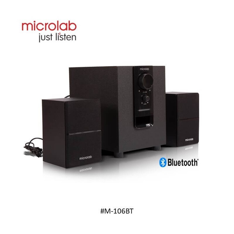 Microlab Speaker M-106Bt Powerful 2.1 Bluetooth Microlab Speaker M-106Bt Powerful 2.1 Bluetooth