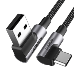 Ugreen Usb To Angled Usb-C 5v/3a Fast Charge & Data Cable 2M 50942