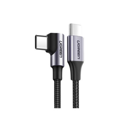 Ugreen Cable Usb-C To Angled Usb-C Pd60W Fast Charge & Data 2M 50125