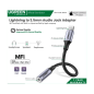 Ugreen Cable Lightning To 3.5Mm Audio Female 10Cm Ugreen Cable Lightning To 3.5Mm Audio Female 10Cm